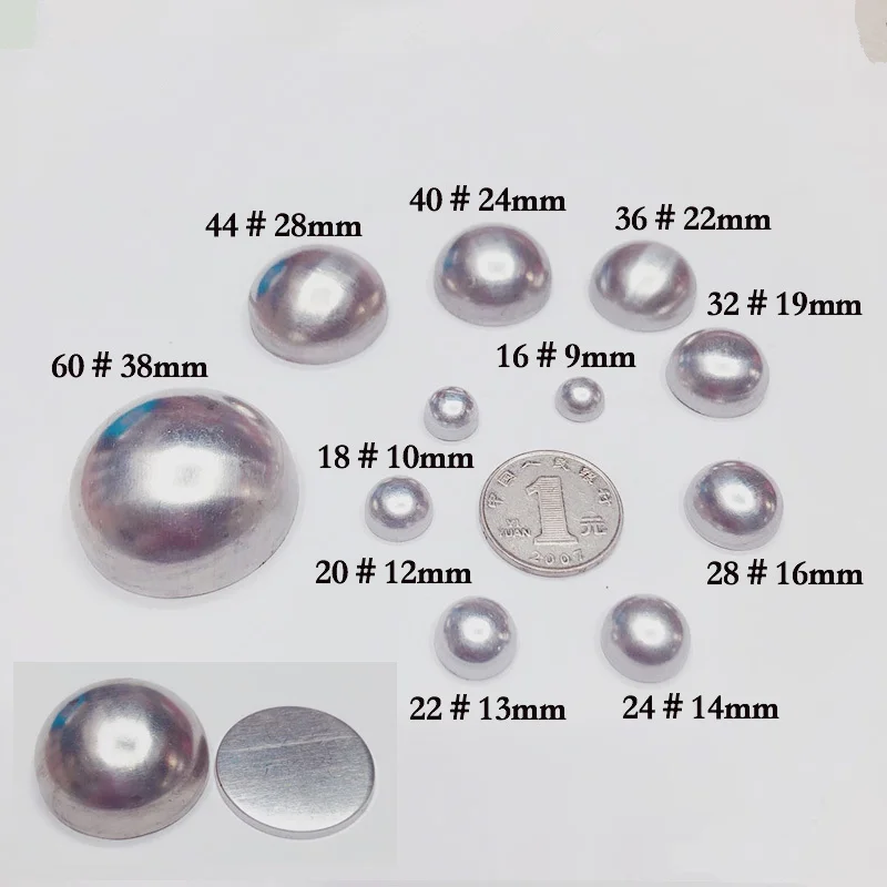 100 набор алюминиевых тканевых кнопок с покрытием в виде грибов компоненты