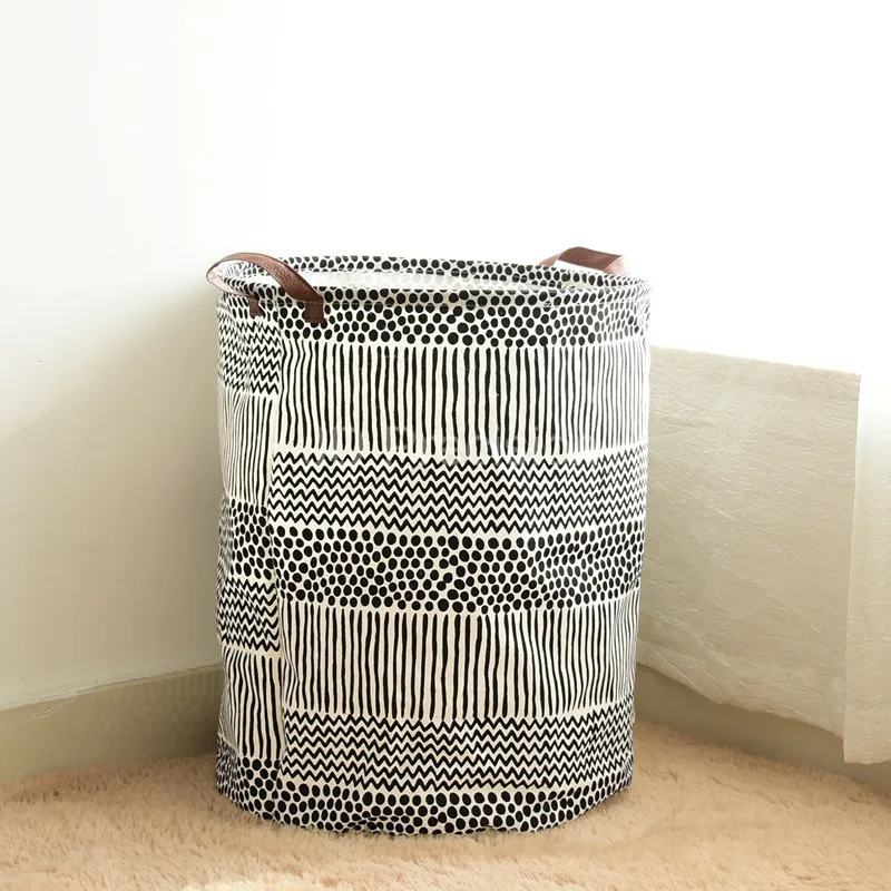 

Large Capacity Laundry Hamper Dirty Clothes Basket Barrel Kids Toys Storage Basket Home Sundries Basket Foldable Laundry Basket