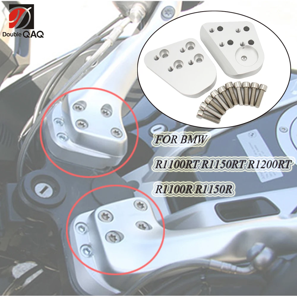 

Silver Handlebar Riser For BMW R1200RT R1150RT R1100RT R1100R R1150R R 1100 1150 1200 RT R Motorcycle Accessories Parts