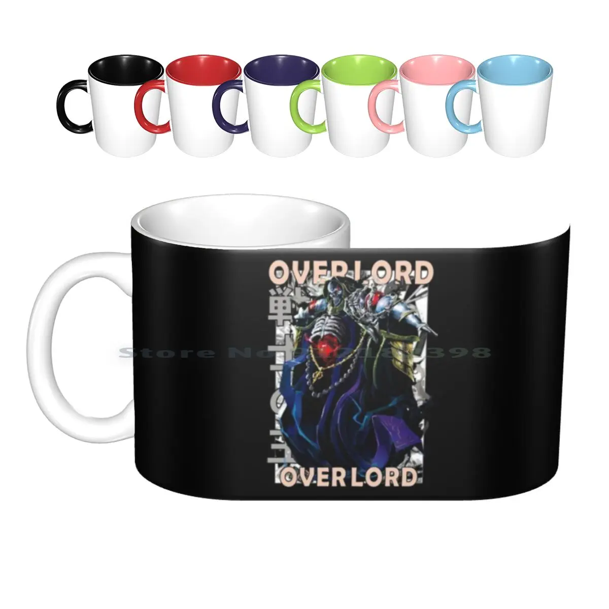 

Ainz, ооооооооооооооооо, момуга, Оверлорд, одежда в стиле манги, аниме, дизайнерские керамические кружки, кофейные чашки, кружка для молока и ч...