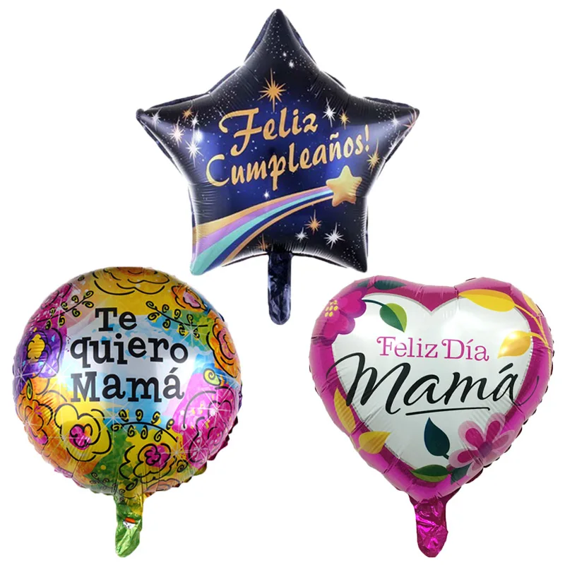 18 дюймовые воздушные шары из фольги для Дня матери и отца 1 шт. Feliz Dia Mama Super Papa Helium