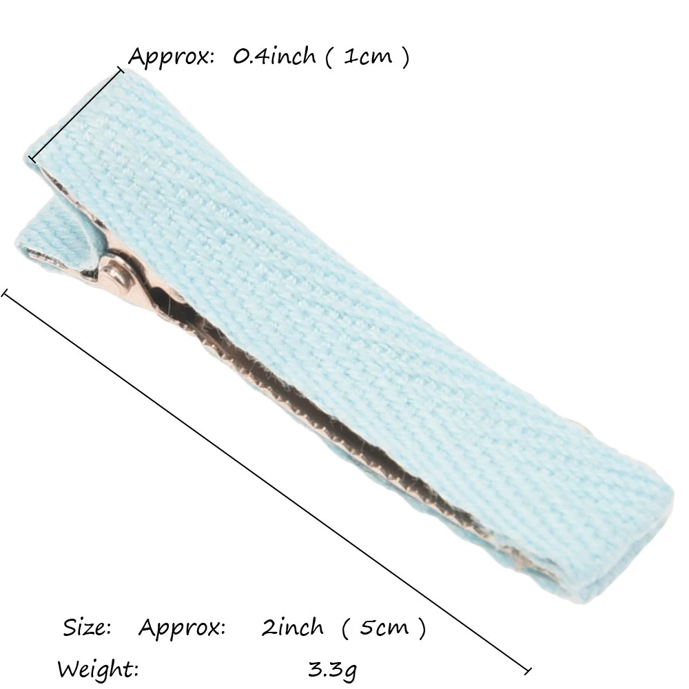 Заколки для волос с бантом девочек 20 шт. хлопковые аксессуары 5 см модные сделай