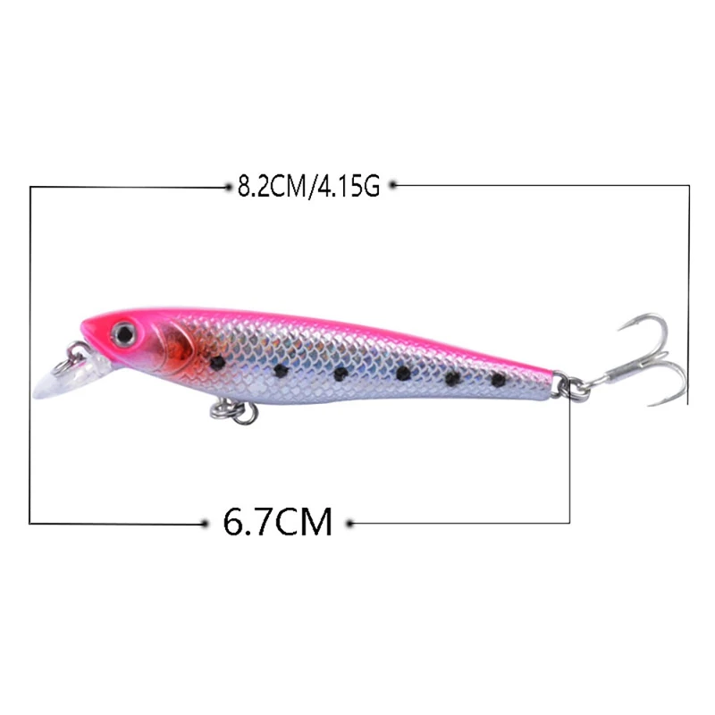 

8 Pcs Fishing Lures Hard Minnow Baits, Life-Like Swimbait 6.7CM Fishing Lures, Swimbait for Saltwater Freshwater