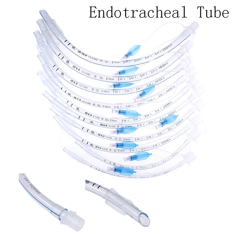 

1Pcs Disposable Heat Sensitive PVC Cuff Endotracheal Intubation Endotracheal Tube For Artificial Airway Establishment