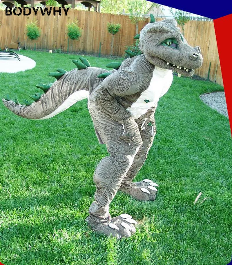 2020 высококачественный костюм талисман ручной работы с динозавром костюмы для