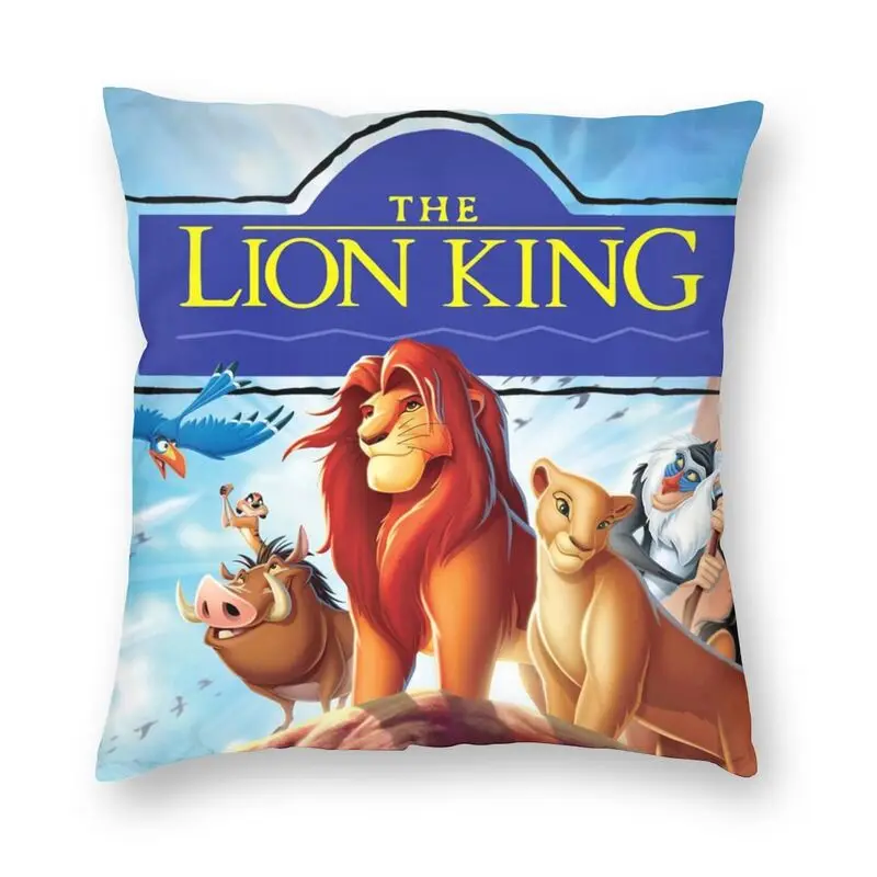 

The Lion King Hakuna Matata Pillow Cover Home Decor Simba And Mufasa Movie Cushion Cover For Living Room Decoration Pillowcase