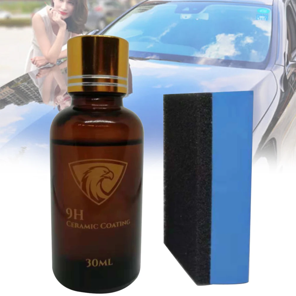 

Auto Car Glass Coating Waterproof 30ml Polish Durability Liquid Paint Care Anti Scratch 9H Hardness Super Hydrophobic
