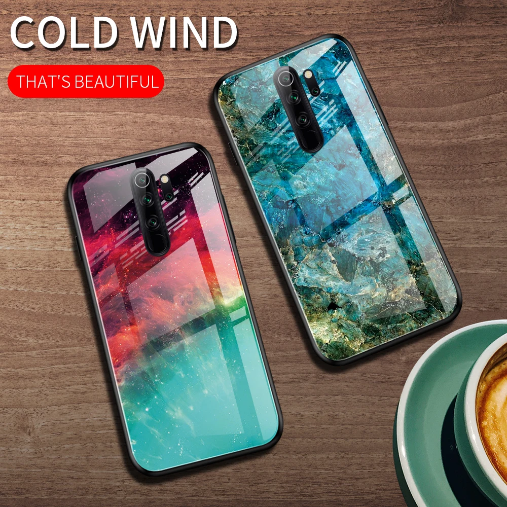Градиентный чехол из закаленного стекла для xiaomi mi 9 lite se 9t pro a2 mia3 xiomi redmi note 8 7 8a 7a k20