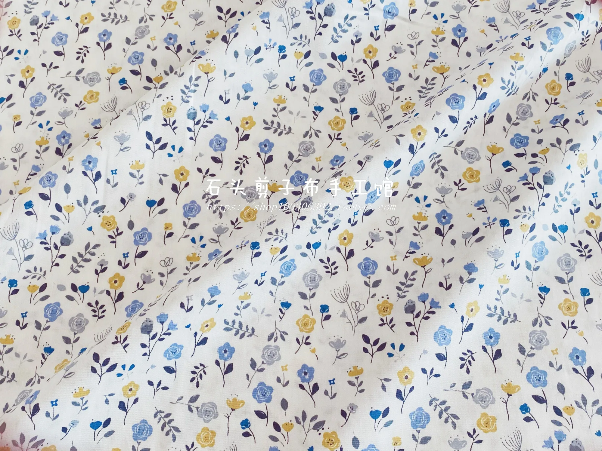 50 x 160 см печать белый цветочный саржевый Хлопок DIY Детская одежда сделать