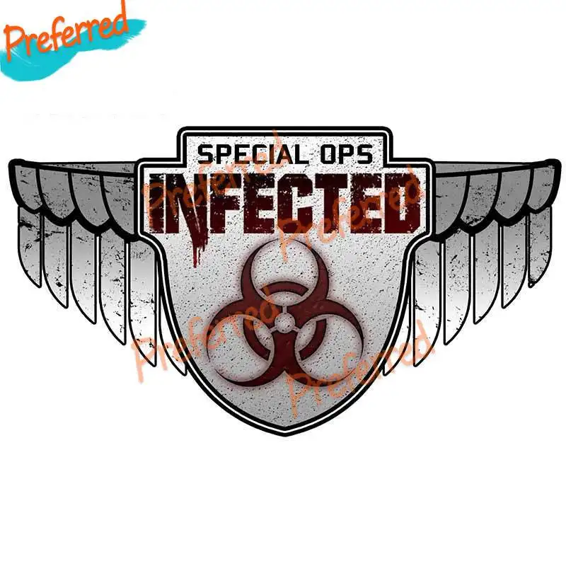 

Personality Infected Shecial OPS Logo Car Stickers and Decals Auto Waterproof Trunk Bumper Wall Decor Vinyl Wrap