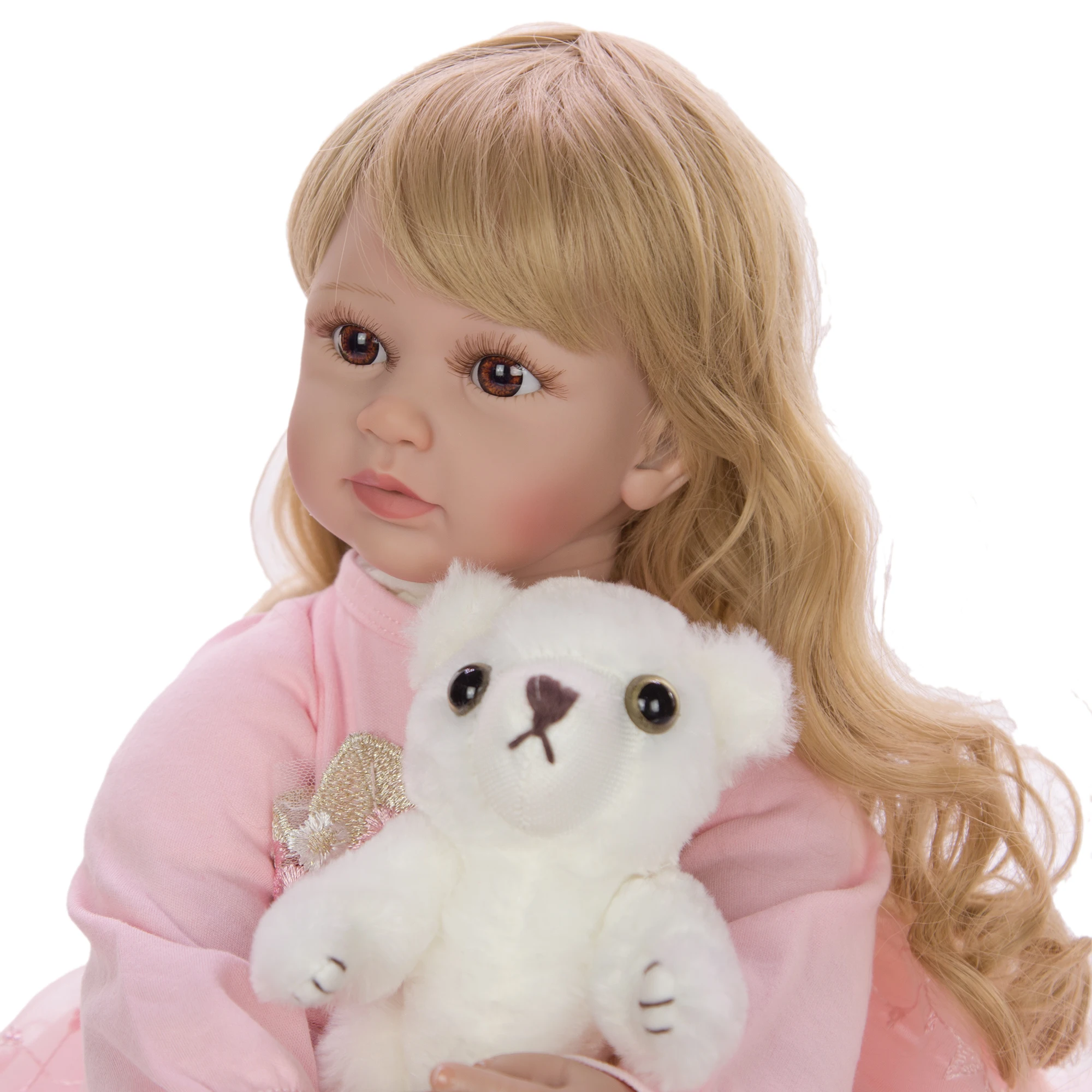 

KEIUMI Fantasy Reborn Baby Dolls 60 cm Lifelike Princess Elegant Reborn Silicone Tollder Stuffed Dolls For kids Playmates Gifts
