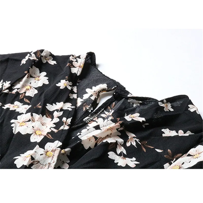 

Summer Beach Maxi Dress Women Floral Print Short sleeve Boho Dress High Split Sexy V-Neck Loose Long Party Dress Female Vestidos