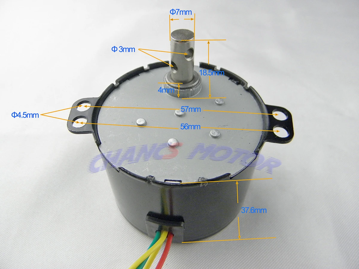 CHACNS мотор-редуктор синхронный 50KTYZ 110V 20-24RPM большой крутящий момент маленький