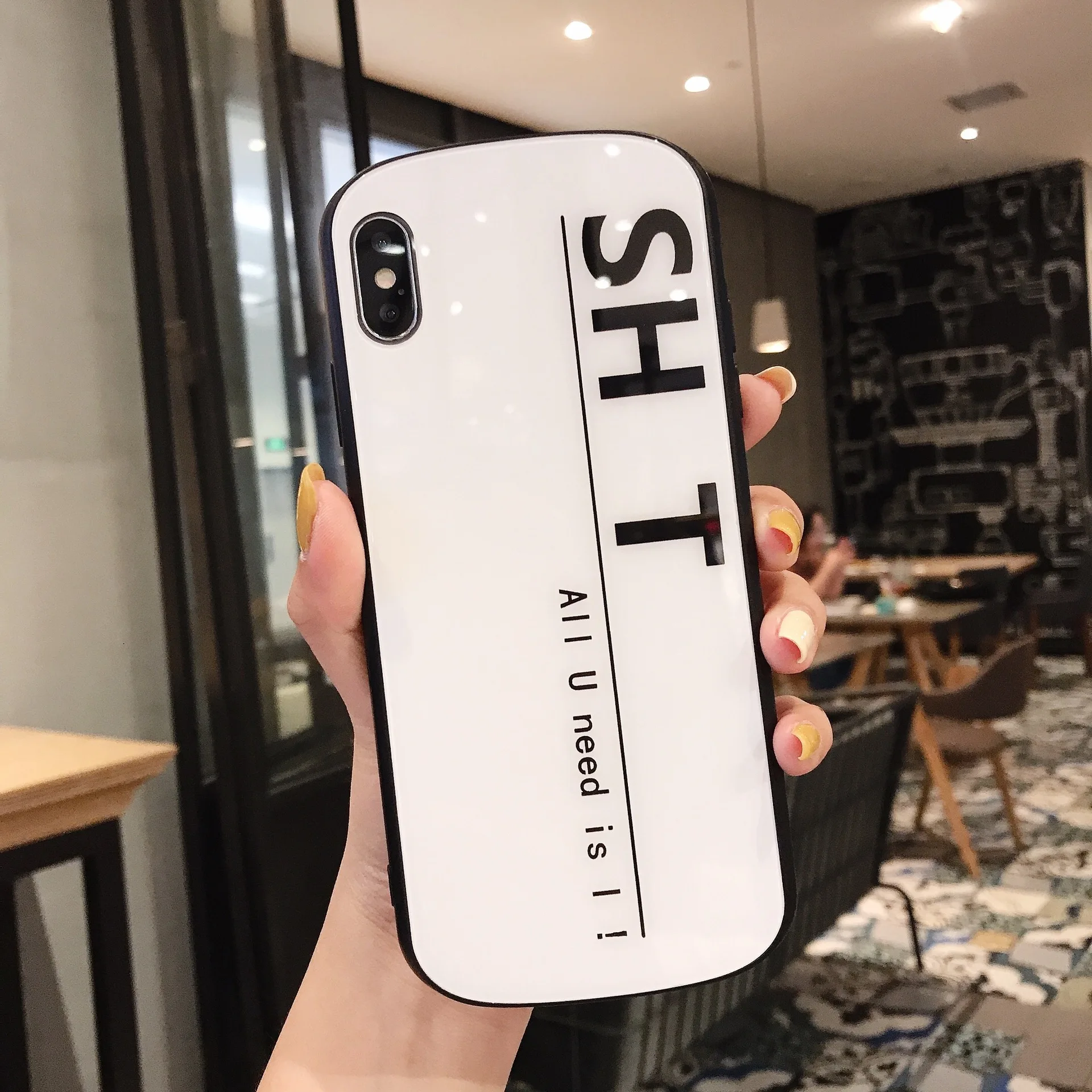 Чехол для телефона Swear Words Couple из закаленного стекла IPhone 6 6s 6P P 7 7P 8 8P X XS XR