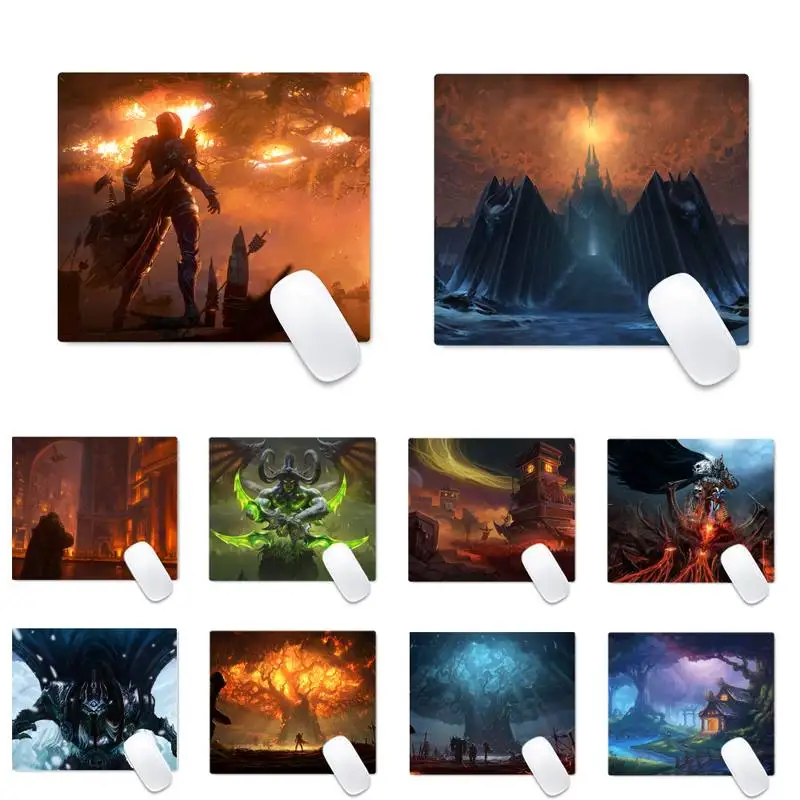 

Силиконовый большой/маленький коврик для мыши world of warcrafts, Нескользящая подушка, толщина 2 мм