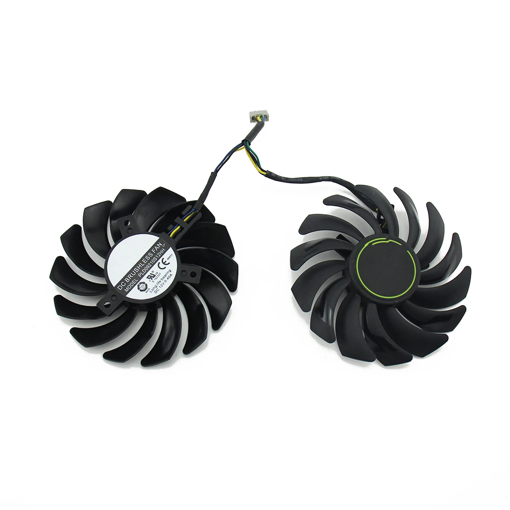 2pcs/lot PLD09210S12HH GTX 1660 1660Ti fan For msi GeForce GTX 1660 SUPER Ti VENTUS XS Graphics Card GPU cooling Fan