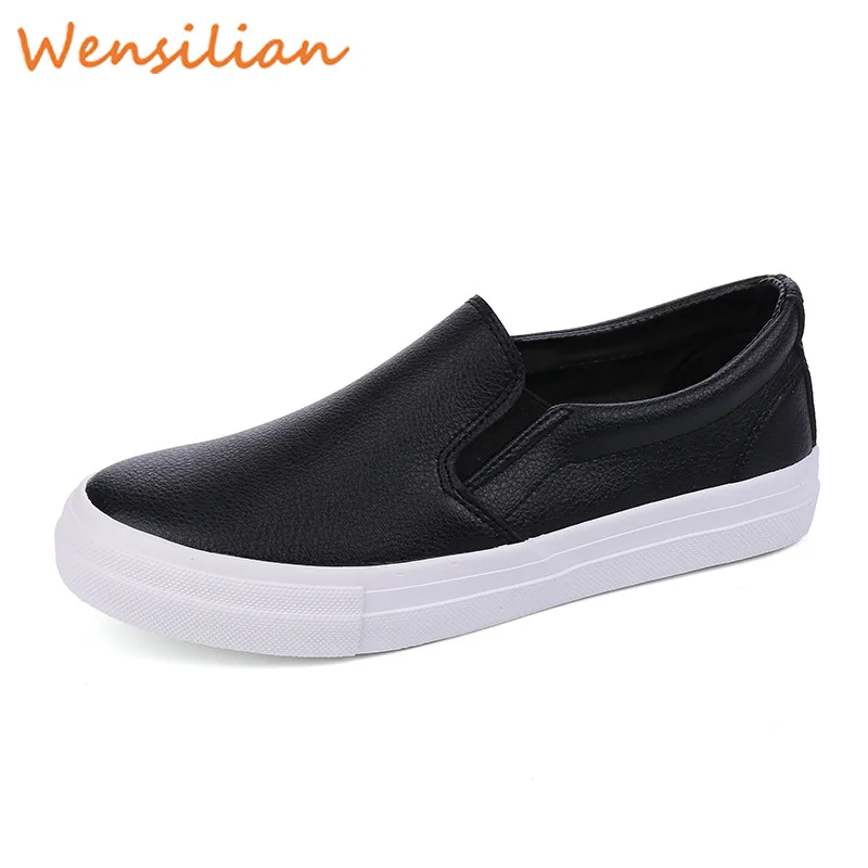 

Men Sneakers Casual Flat Shoes Pu Leather Loafers Man Trainers Summer Shoes For Men Plus Size Basket Homme Tenis Masculino 2021