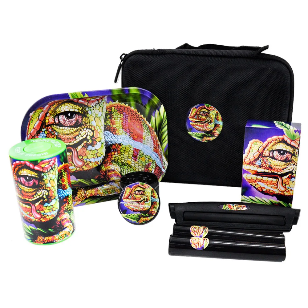 Набор для скатывания табака пластиковый герметичный контейнер трав табачный