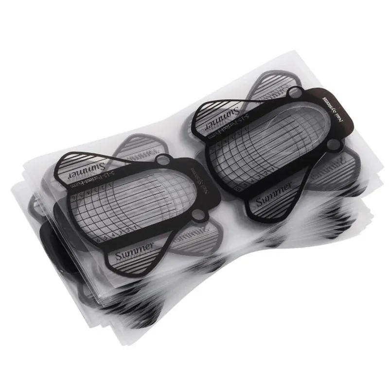 20/100 шт. форма ногтей прозрачная Нейл арт Французский акриловые УФ гель Советы