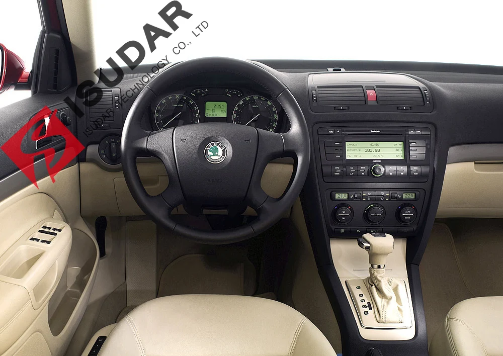 ISUDAR 2din Авторадио Fascia ДЛЯ Skoda/Octavia 2007 аудио стерео панель монтаж комплект приборной