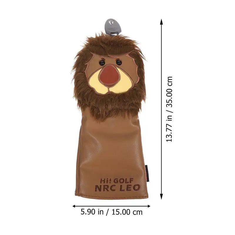 

Golf Putter Cover Adorable Cartoon Lion Protective Golf Club Putter Head Cover