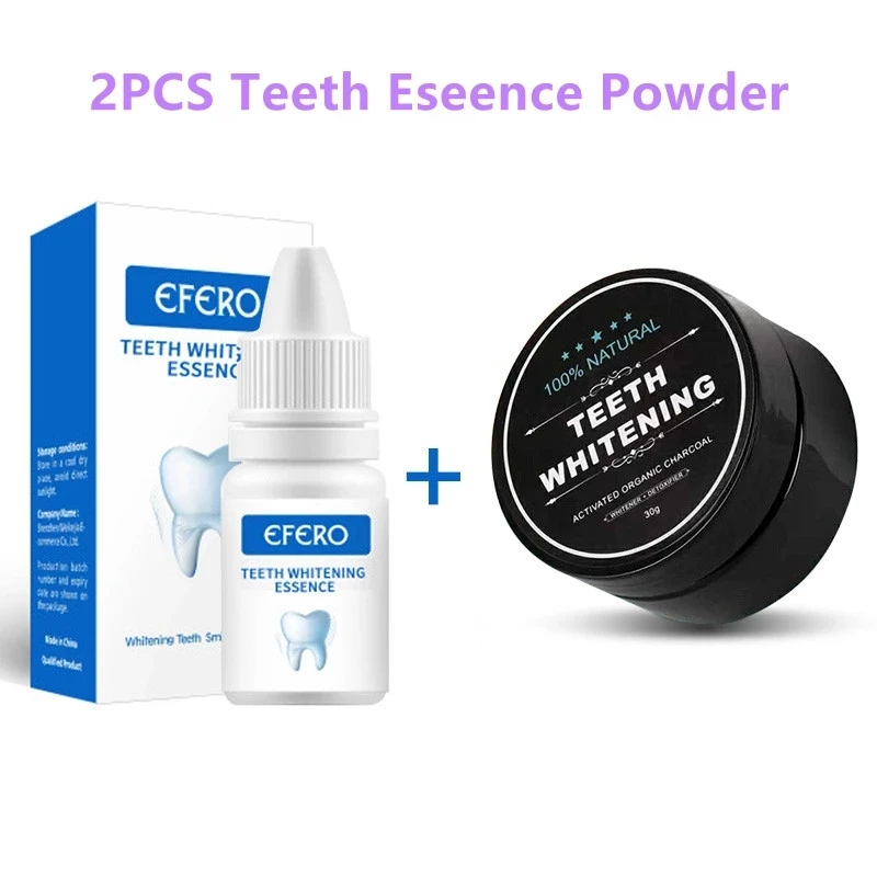 

Порошок для отбеливания зубов с активированным углем, натуральный кокосовый отбеливатель зубов с эссенцией для отбеливания зубов 2 шт./комп...