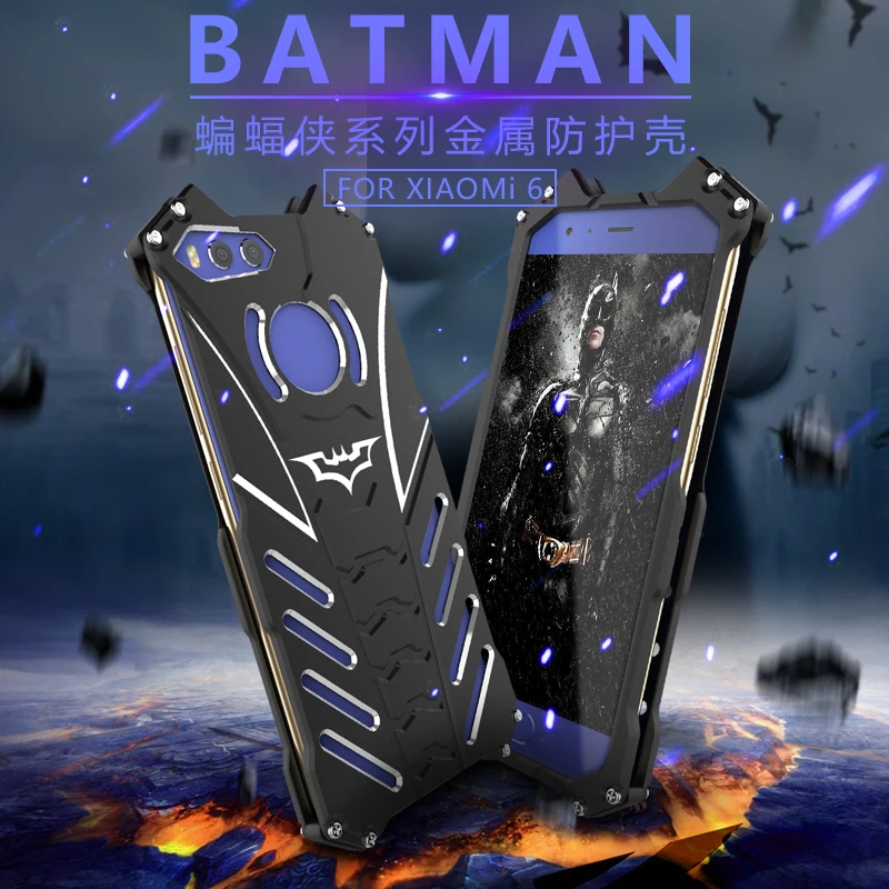 Роскошный Алюминиевый металлический чехол Бэтмена для xiaomi 6X 8 explore ore 9 SE A2 A3 Lite Play