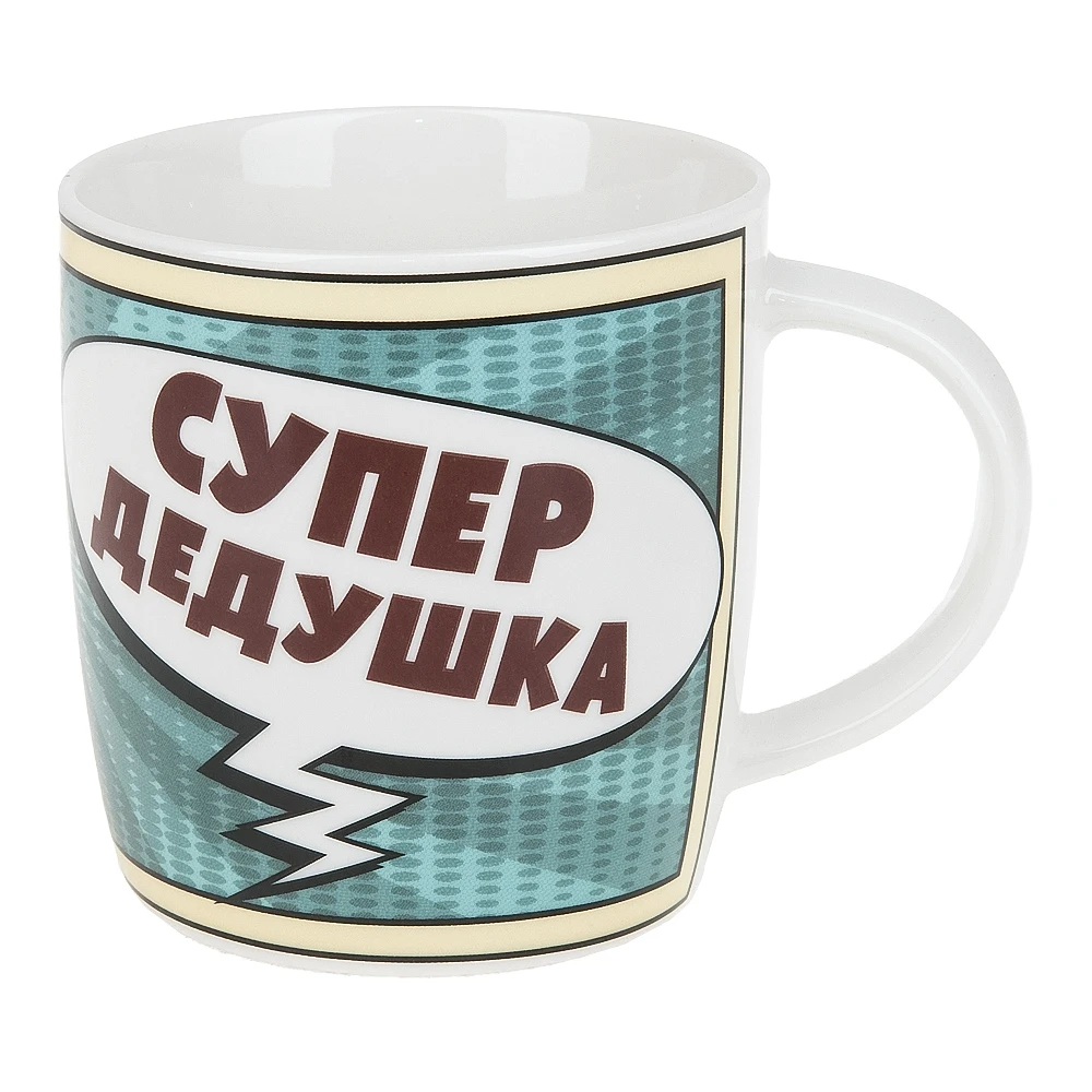 Кружка керамическая "Супер семья" 380мл. | Дом и сад