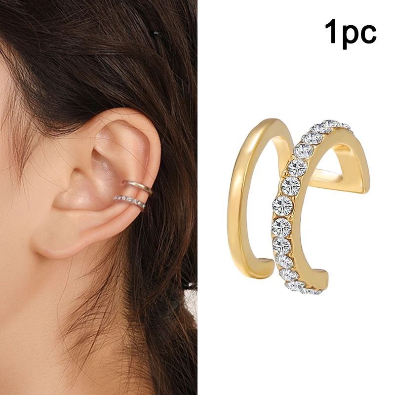 

1 Pcs Bohemian Gold Star Leaves Non-Piercing Ear Clip Earrings For Women Men Simple Cartilage Ear Cuff Party Jewelry Gifts