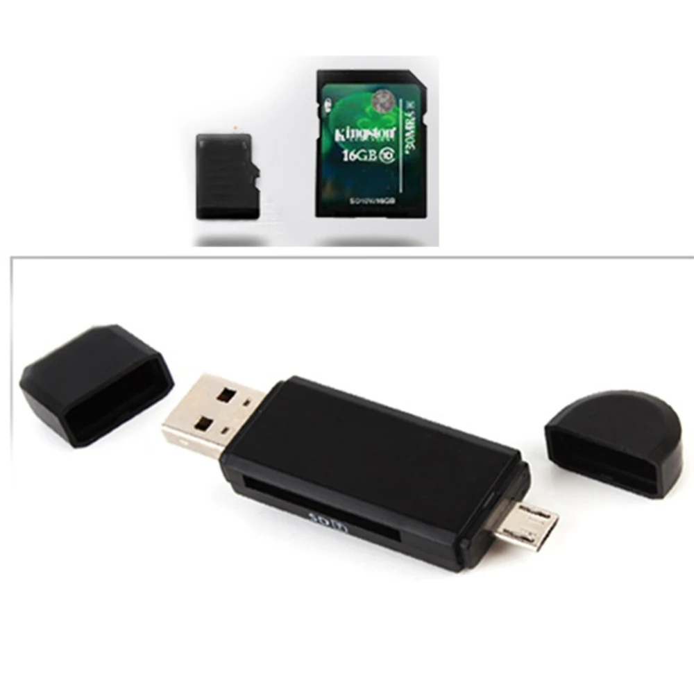 Все в одном памяти считыватель карт OTG Micro SD/SDXC TF Card Reader устройство чтения USB 2 0