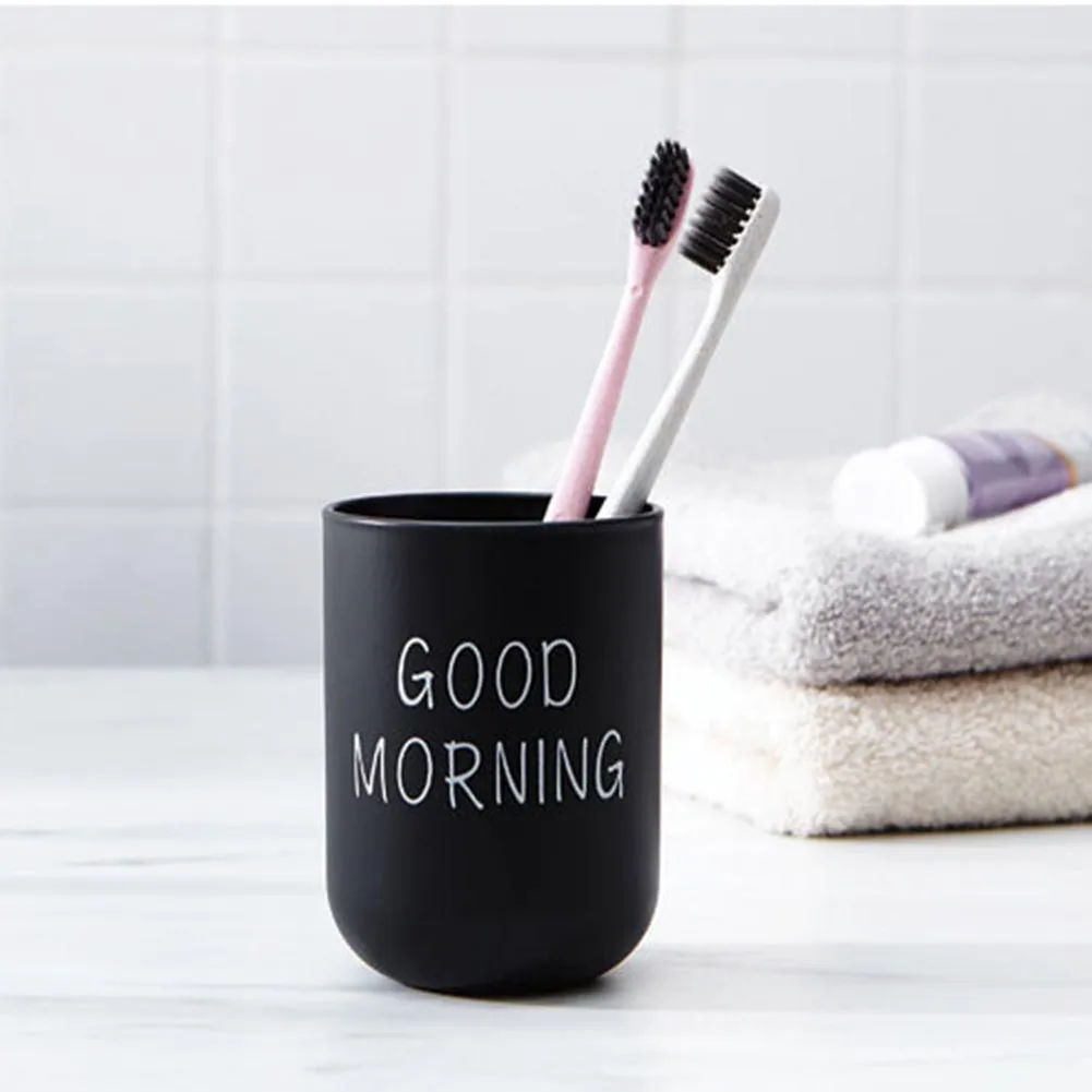 

Портативный Nordic путешествия моющихся чашек Ванная комната комплекты пластиковый держатель для зубных щеток доброе утро электрическая зуб...