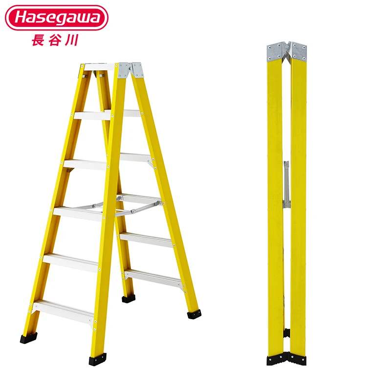 

Hasegawa combination ladder Fibreglass folding engineering strengthened Electricians folding ladder Heavy Duty Tread 20000V