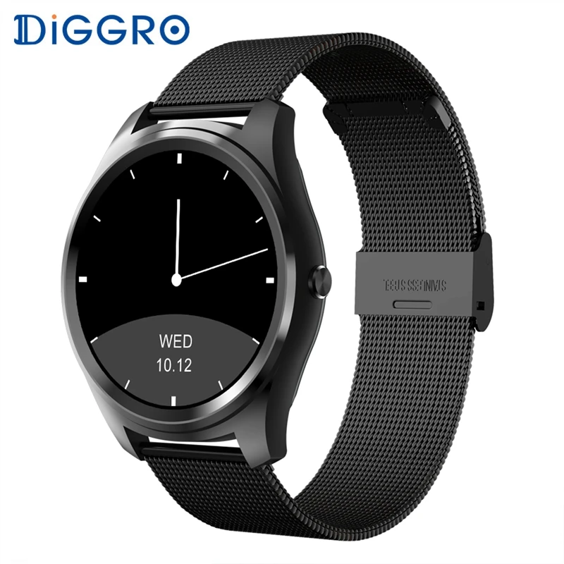 Diggro DI03 IP67 водонепроницаемые Смарт-часы MTK2502C монитор сердечного ритма пульт дистанционного управления камера сообщение Push Smartwatch IOS Android