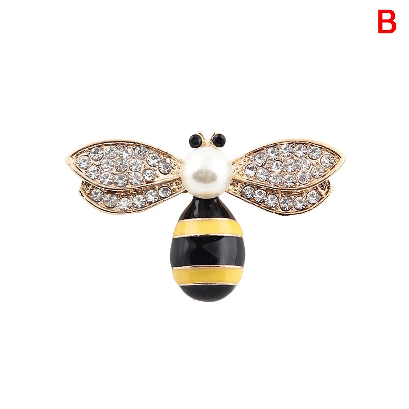 

Crystal Bee Metal Brooches Insect Brooch Pin Women&Men Jewelry Cute Small Bumblebee Badges Fashion Cloth Decors Accessories Hot
