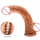 Настоящий огромный фаллоимитатор с присоской, искусственный пенис для женщин, женская мастурбация, страпон, искусственная секс-игрушка для взрослых