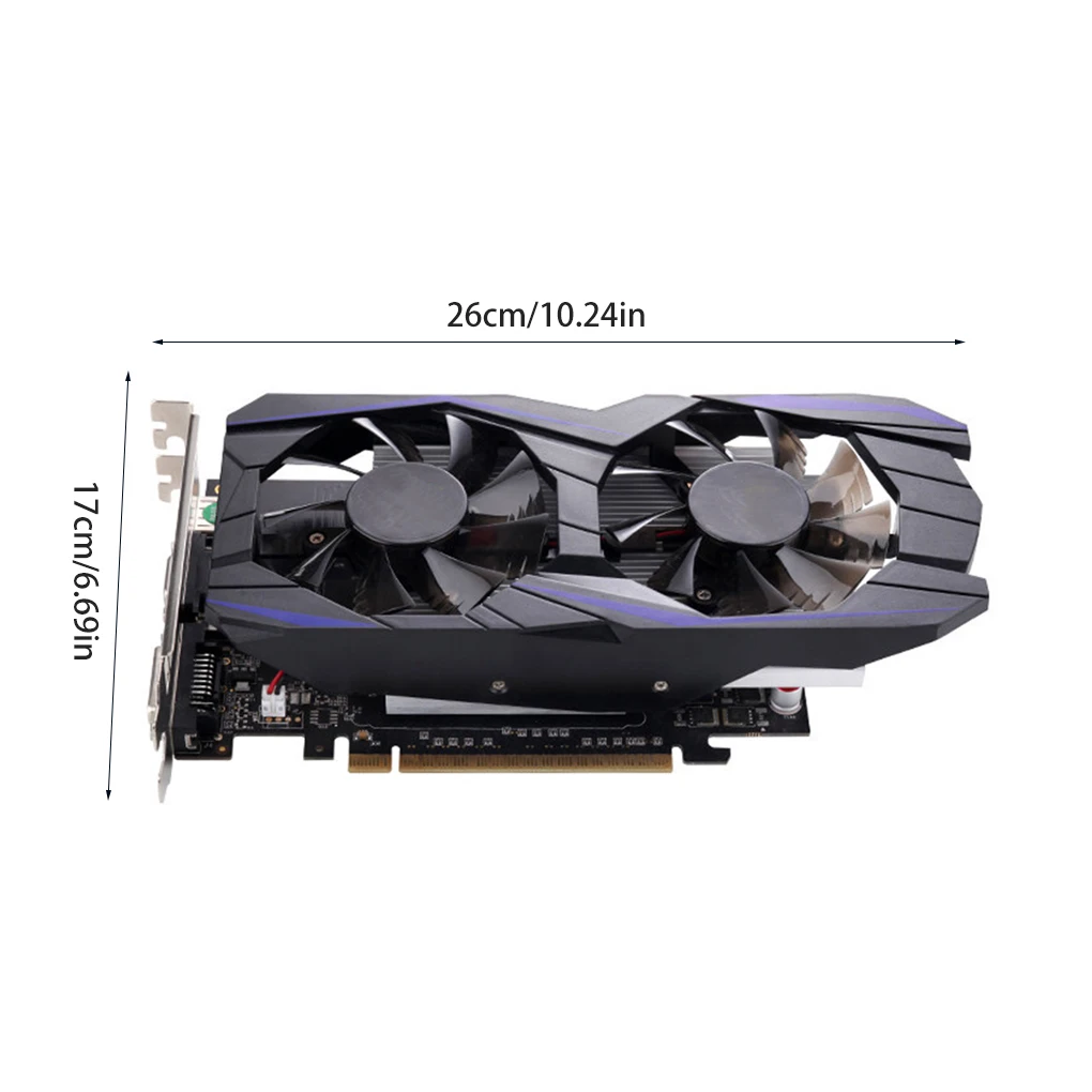 

Graphic Card 4G GTX1050TI HD Video Card PCI-E 3.0 with PWM Temperature Control Heat Dissipation