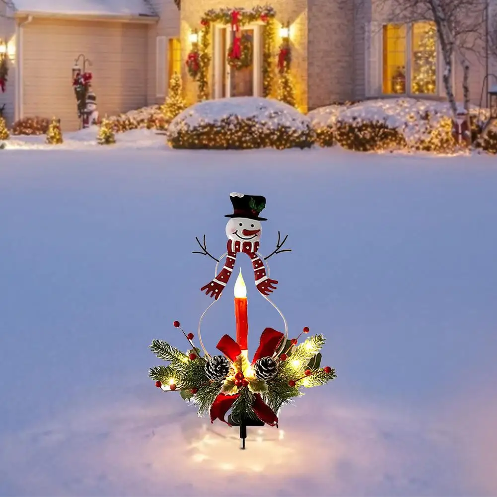 

Solar Path Light Outdoor Snowman Christmas Garden Decoration Outdoor Waterproof Courtyard Solar LED Courtyard Light Garden Path