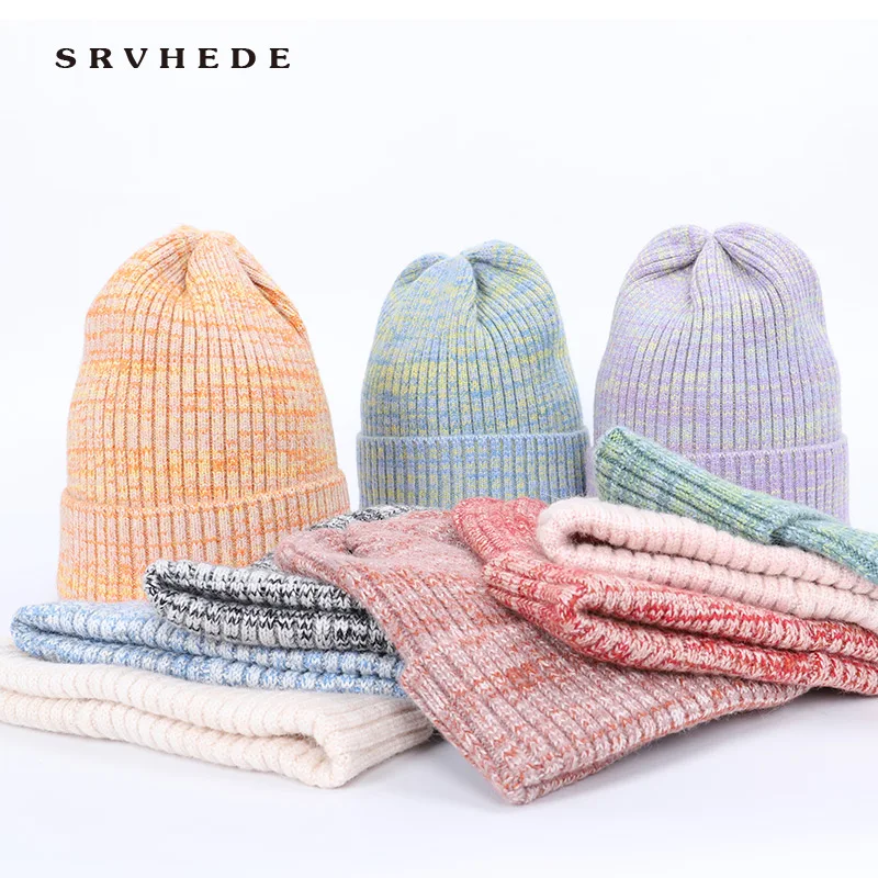 2019 зимние шапки для женщин шерстяная вязаная шапка из ангорской шерсти женские