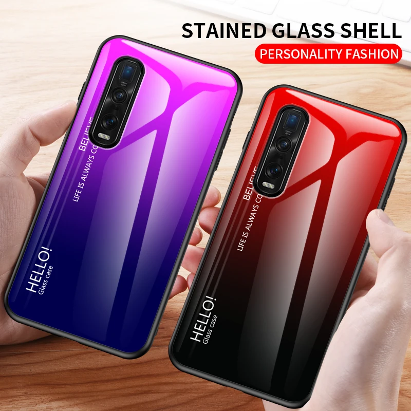 Градиентный телефонный чехол для Oppo Find X2 Pro Reno 2 Z Ace Realme 6 Realme5 A9 2020 K3 | Мобильные