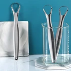 1 шт., скребок для языка, нержавеющая сталь