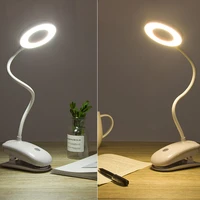 clamp clip on led table desk light 5v usb flexible touch reading light bedside lights chargable night lamp for children
