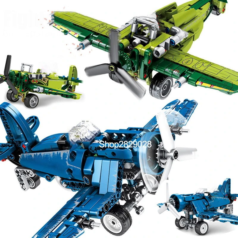 Строительный блок Senbao 704100 конструктор для Technic Military ariy W2 US F4U сплющивающий