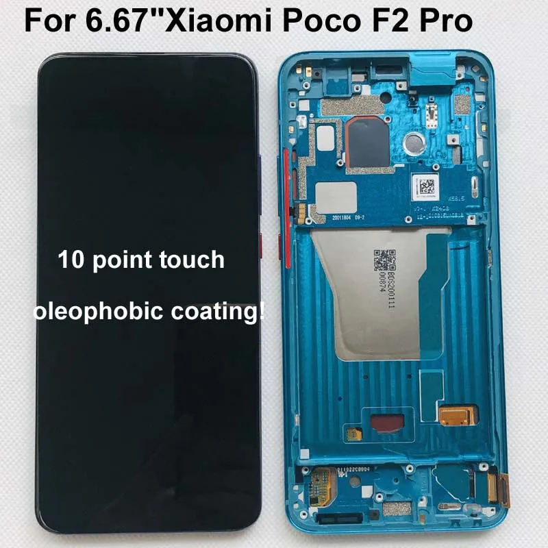 6 67 &quotсупер AMOLED оригинальный новый для Xiaomi Poco F2 Pro ЖК экран + Сенсорная панель