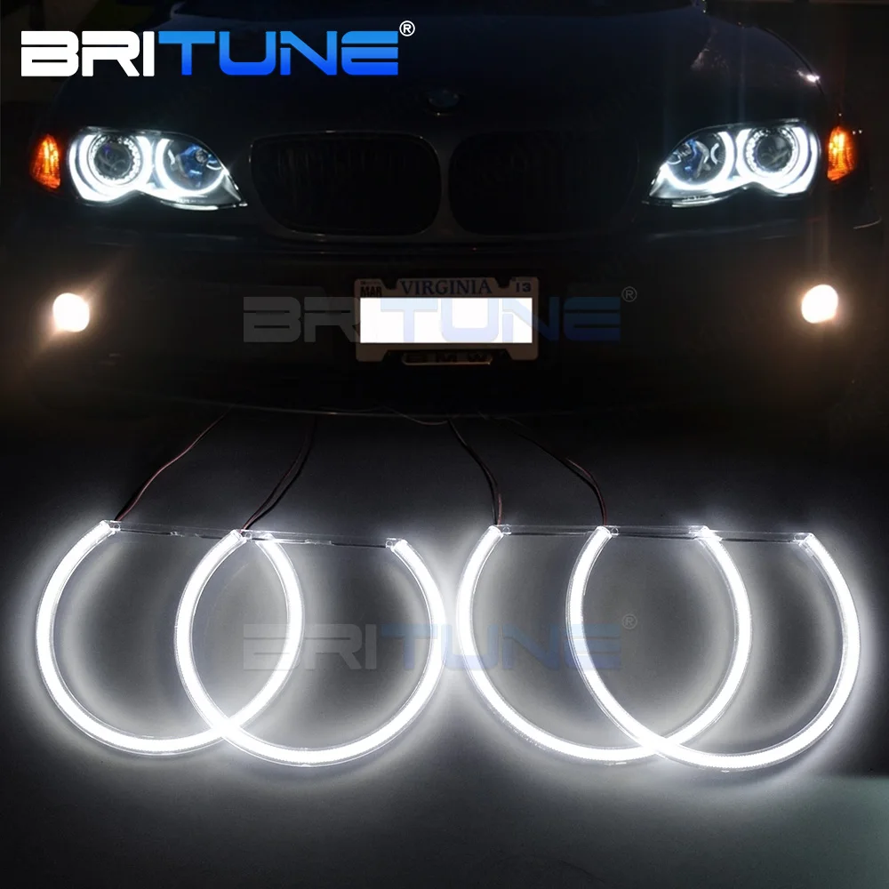 Britune ангельские глазки для BMW E38 E39 E46 E36 Модифицированная фара Объектив проектор COB