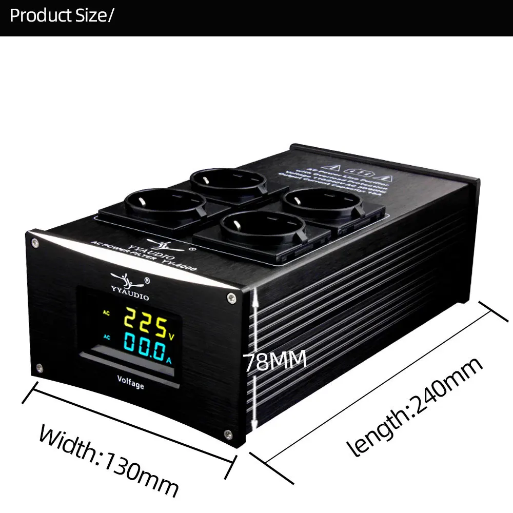 HiFi power filter Eu Plug Power Noise Filter amplifier conditioner purifier audio noise Ac outlet strip |