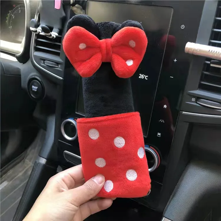 Мультяшный Чехол для автомобильного ремня безопасности женщин и детей плюшевая
