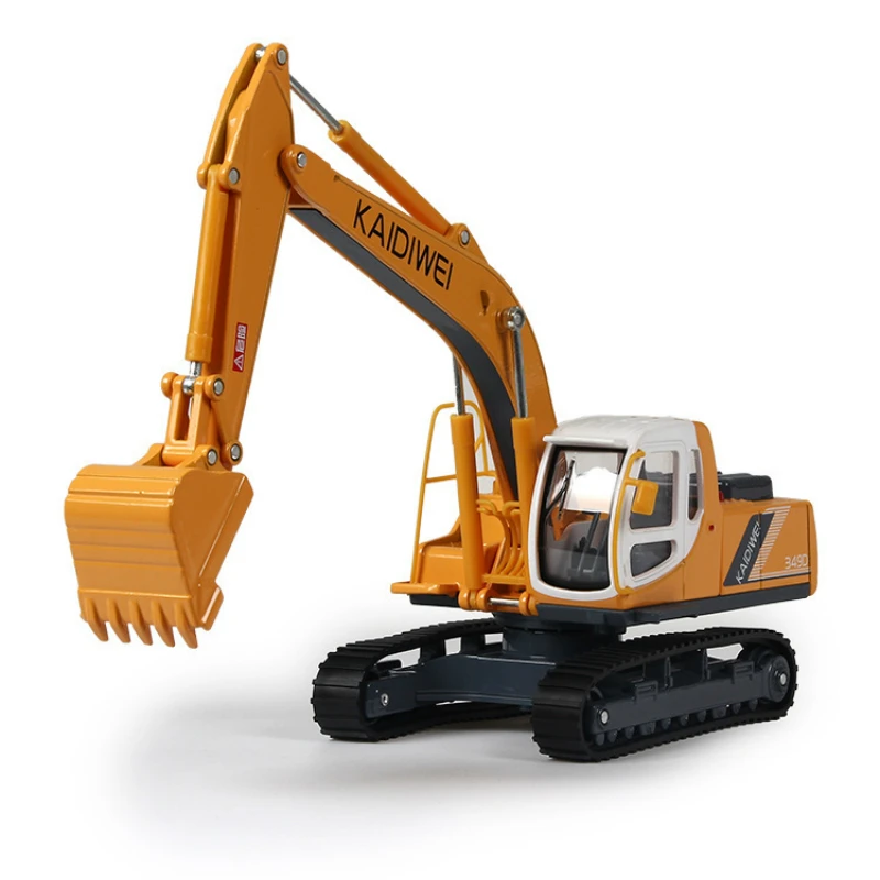 

Yellow Simulation Acousto-optic Properties of 1:40 Alloy Model of Tracked Excavator Collection Toys Rotating Stretching Taxiing