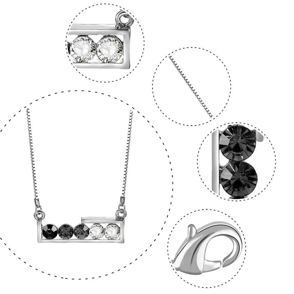 Модный бренд Геометрические ювелирные изделия Pandent ожерелье гвоздики Кристалл