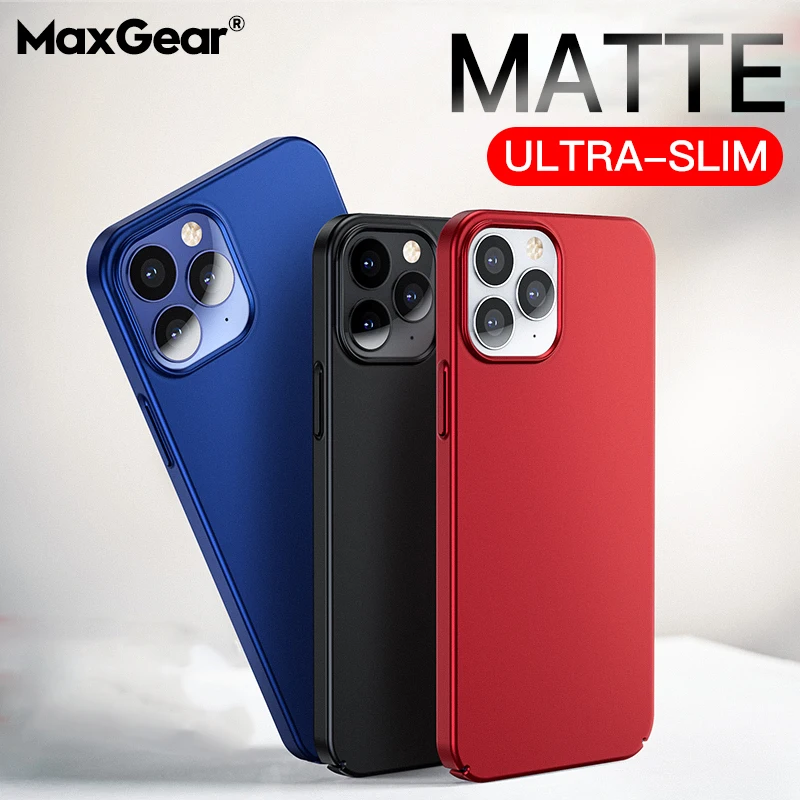 Чехол для iPhone 12 mini Pro Ультратонкий матовый чехол Apple X XR XS 11 Max 6 6S 7 8 Plus SE 2020 Жесткий