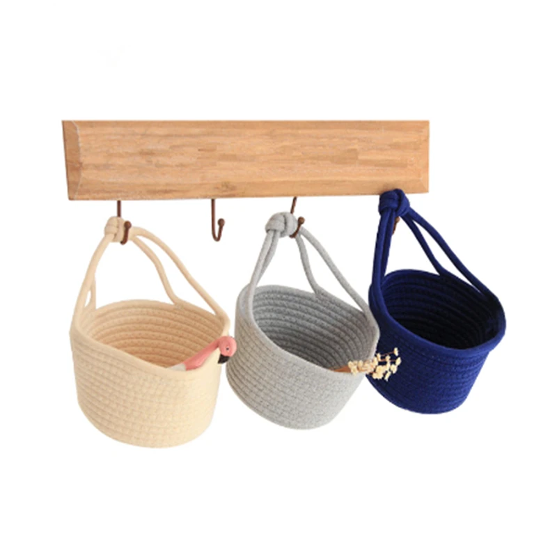 Хлопковые корзины для хранения домашнего ресторана настольные украшения